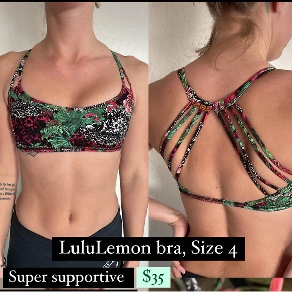 LuluLemo Strappy Sports Bra